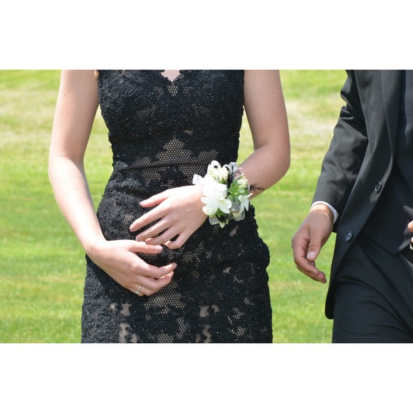 Black Sherri Hill Prom Dress - Picture 3 of 5